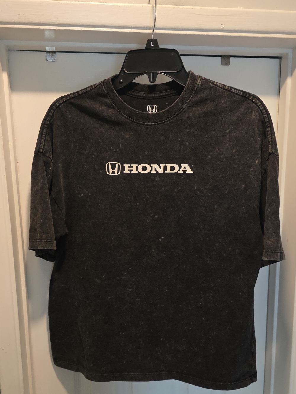 Honda Men's Vintage Black Logo Tee